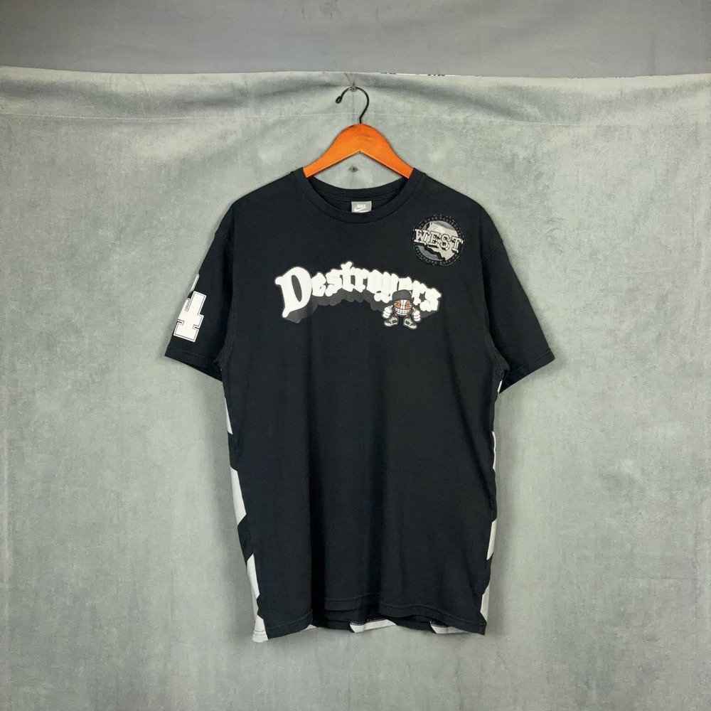 Vintage Y2K Nike Destroyers Basketball T-Shirt Mens Large #24 Kobe Bryant